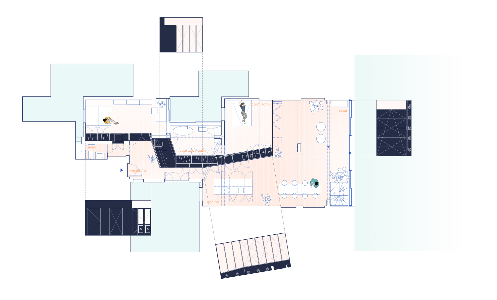 50 年代建筑翻新公寓，打造无界限空间-2