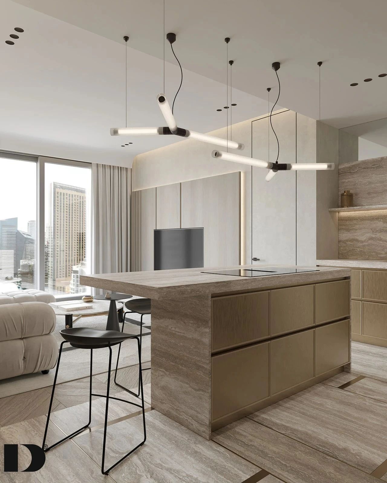 简约豪宅丨DEDE STUDIO-20