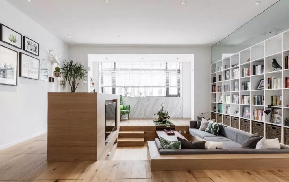 错落有致，60 平米囊括四海的丁克夫妻家居设计-0