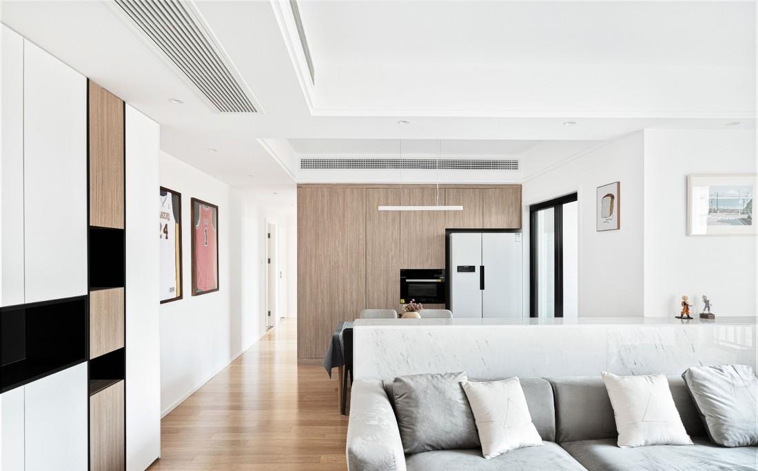 125㎡现代风温馨极简家居,治愈生活的设计亮点解读-3
