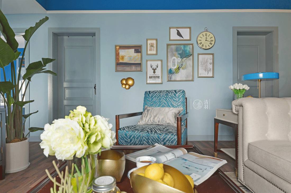 清羽设计 | 成都暗夜星空美式三居室-21