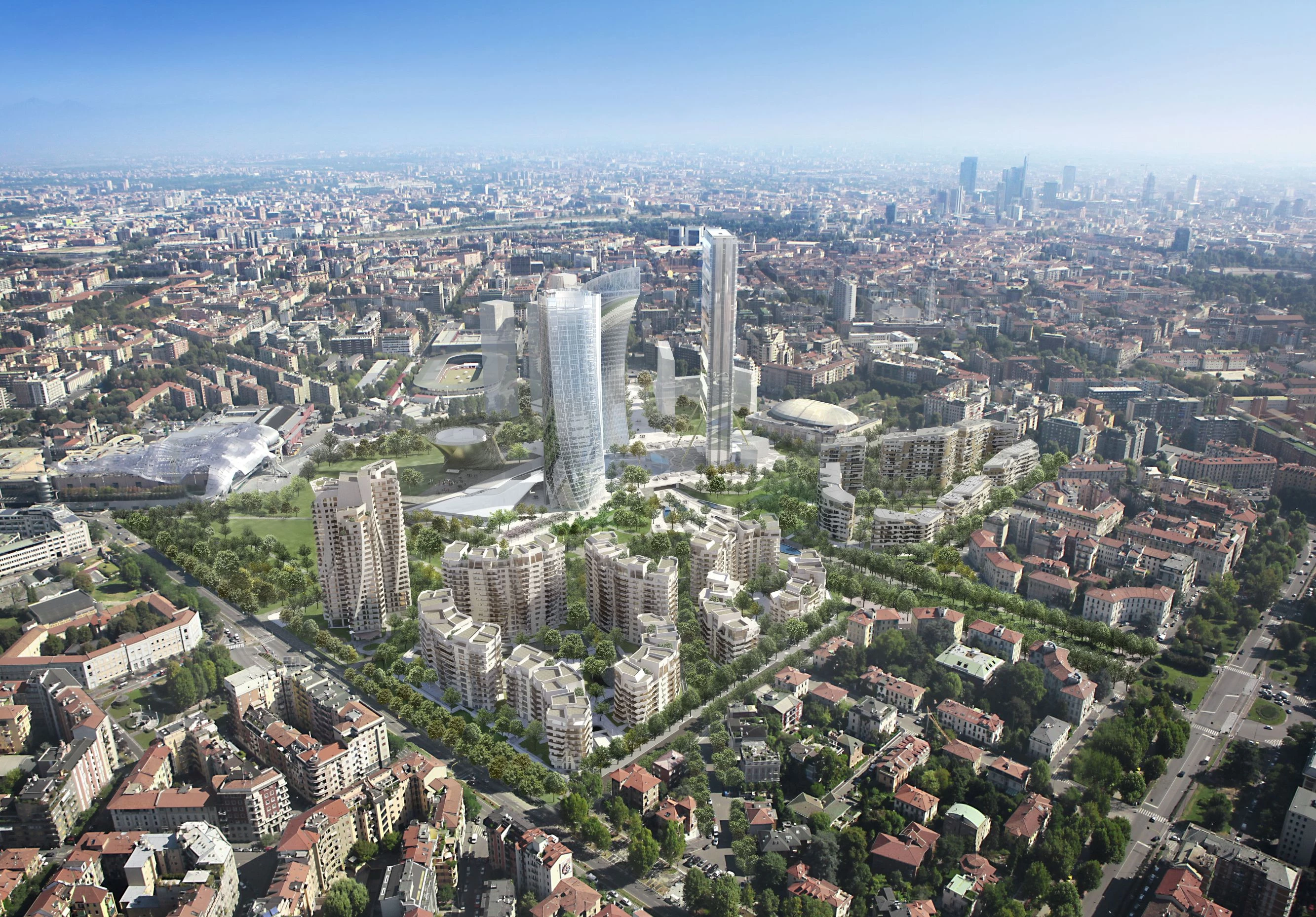 米兰城市生活区 · 扎哈·哈迪德建筑事务所的高能城市入口-37