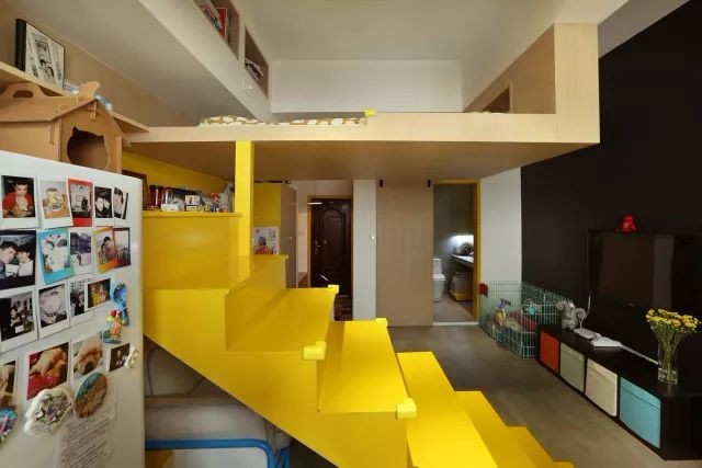 30㎡的房，他俩睡在半空，住出了100㎡的效果，神作-36