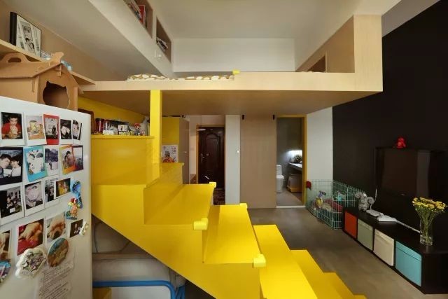 30㎡的房,他俩睡在半空,住出了100㎡的效果,神作-36