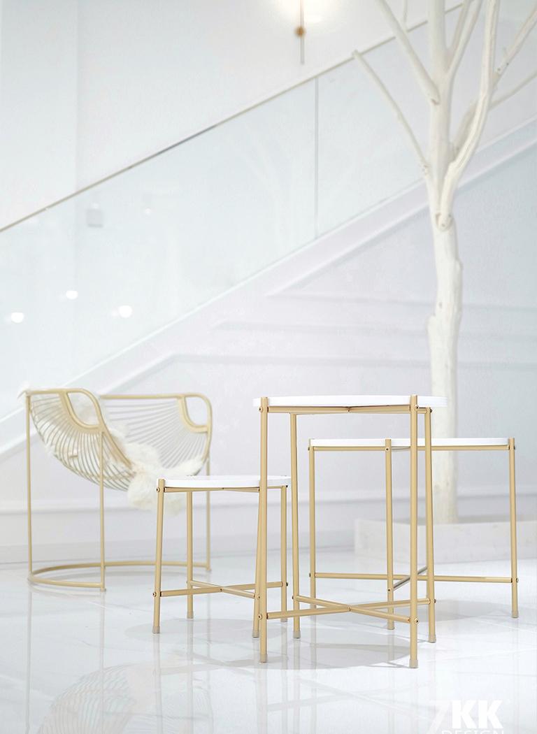 7KKdesign 丨 FaiRy 婚纱店 | 金色点缀的圣洁空间-28