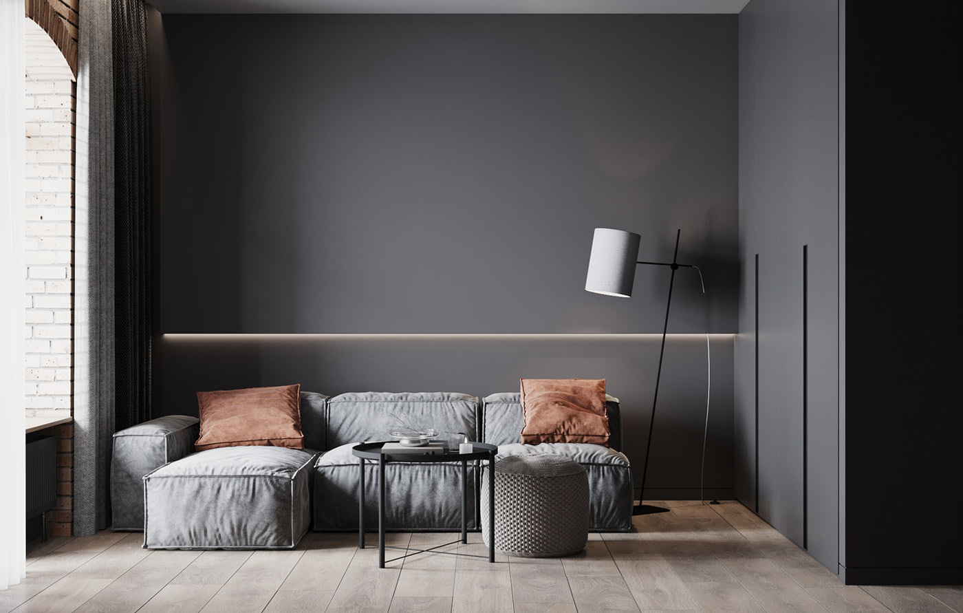 原木与灰色 打造舒适温暖的居住空间                     -5