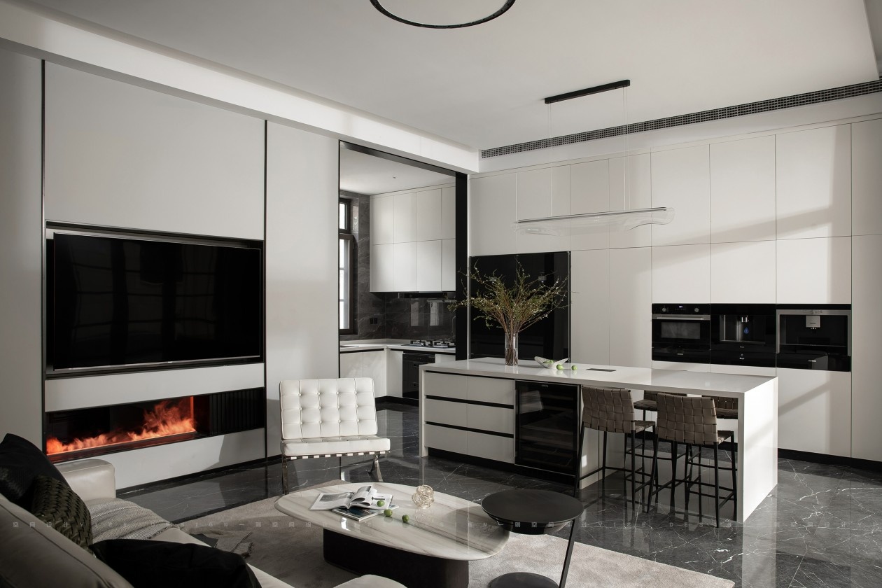 悬浮楼梯下的现代极简别墅设计丨中国杭州丨赵艺哲设计团队-25