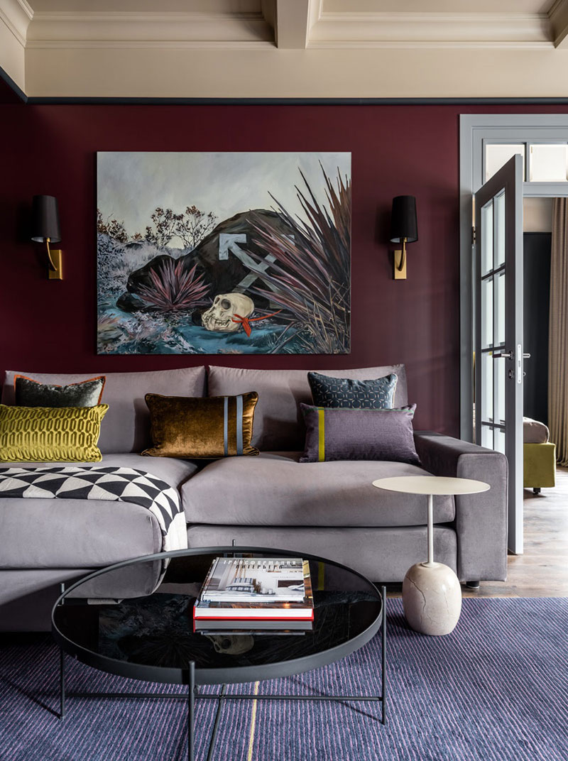 莫斯科斯大林时期建筑的彩色现代经典公寓-4