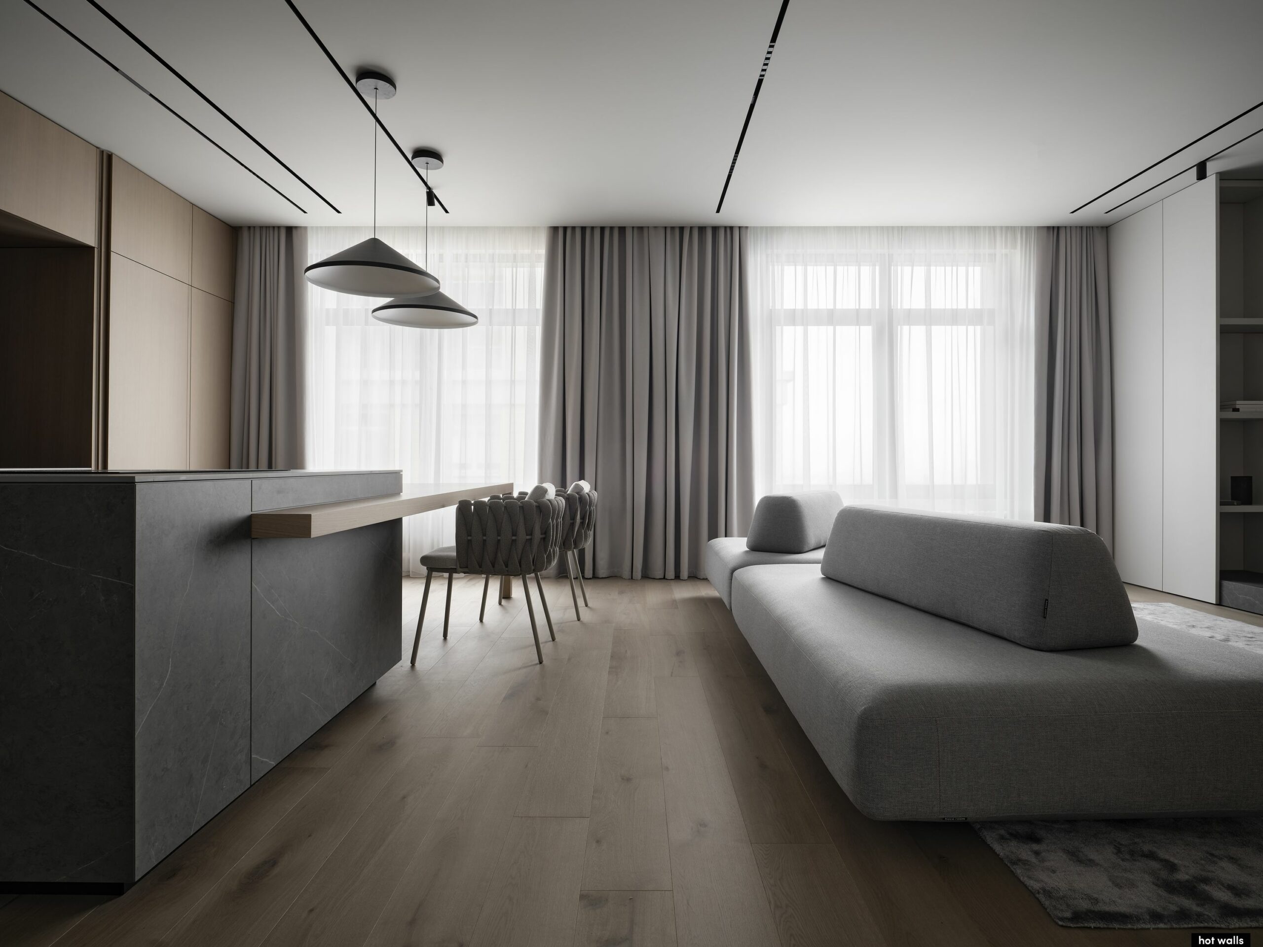 100平米大地色系公寓 | hotwalls作品-16