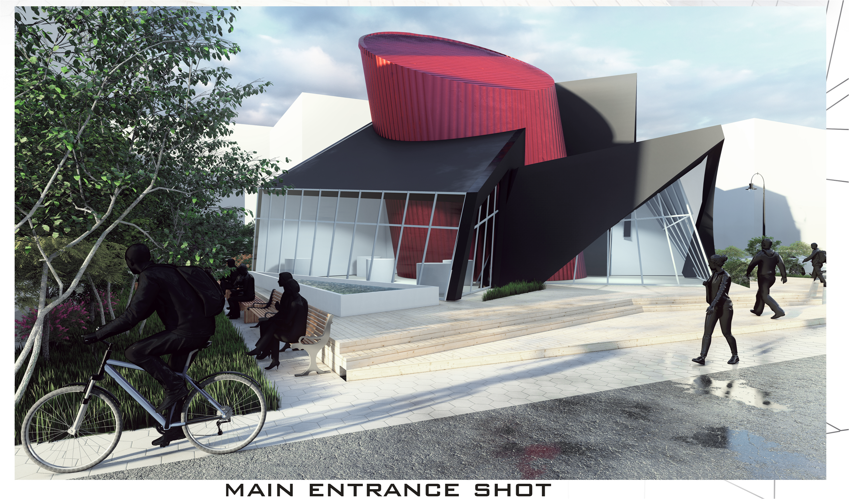 画廊  遵循立体主义流派丨开罗大学工程学院建筑系-4