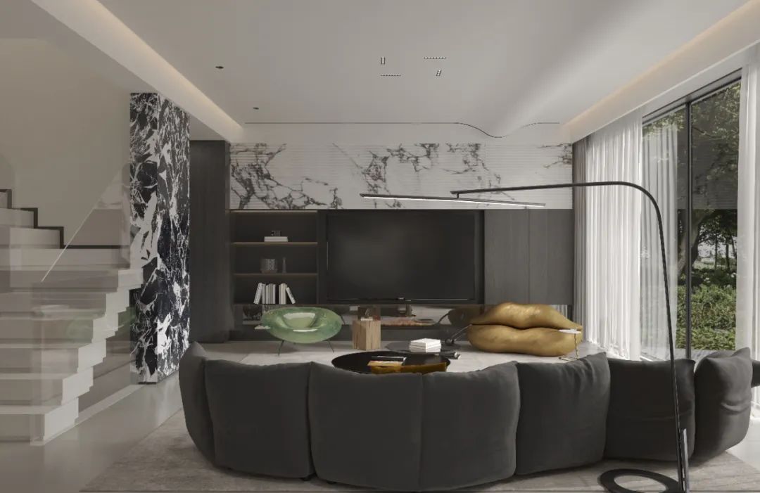 汀泽湾自然优雅家居空间设计丨龙庭设计-15