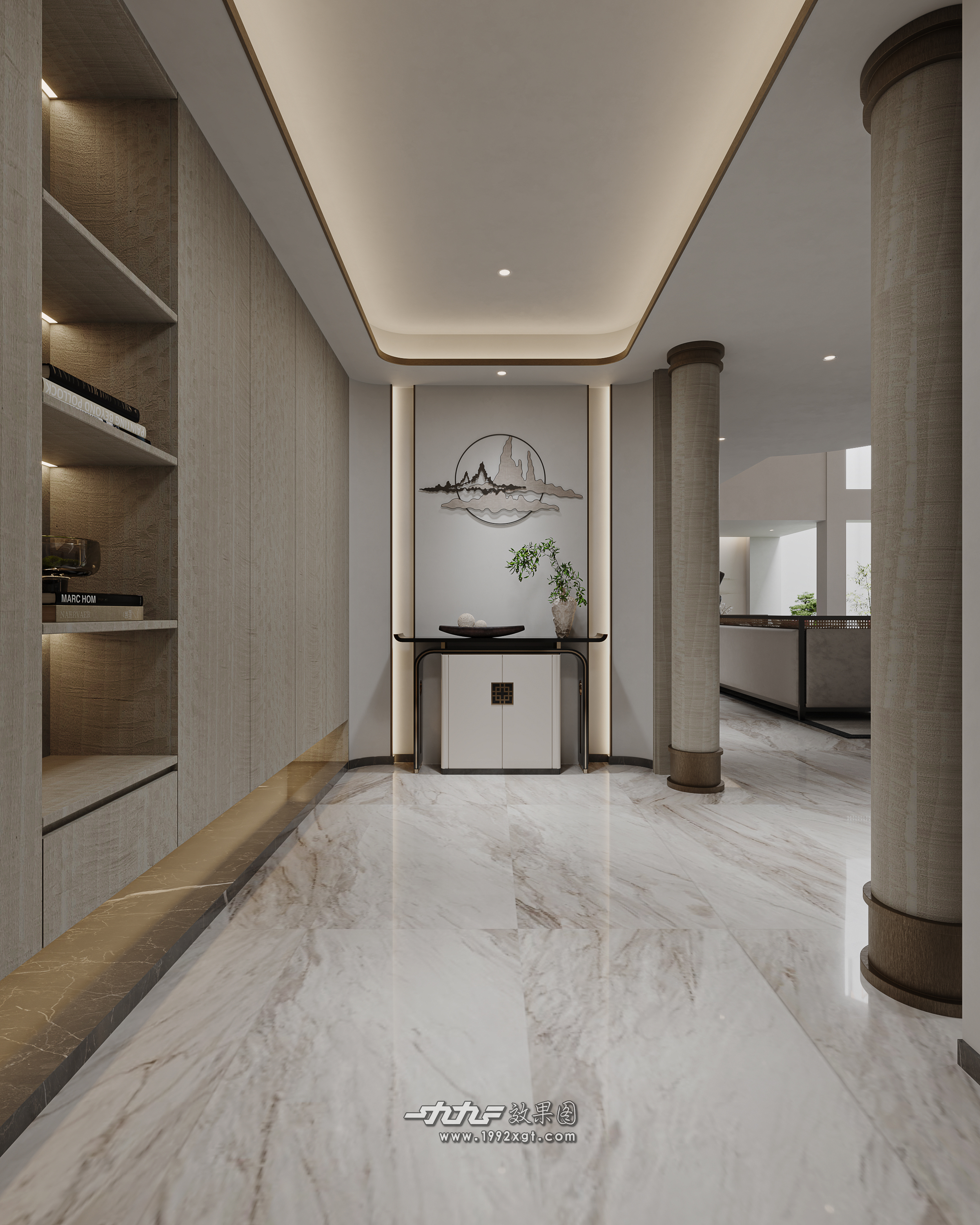 新中式客餐厅别墅-5