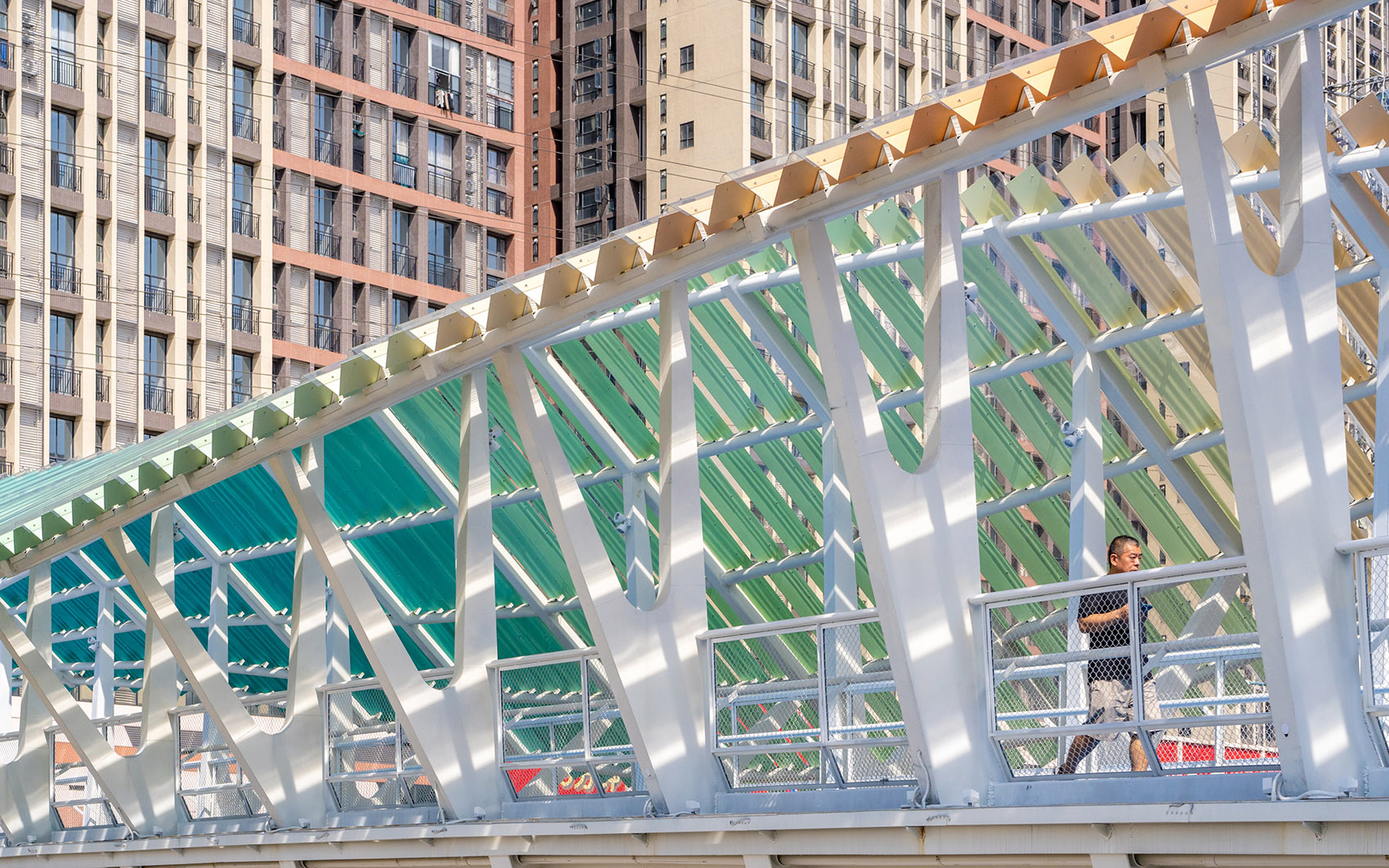 南海大沥建设大道人行天桥丨中国佛山丨竖梁社 Atelier cnS-25