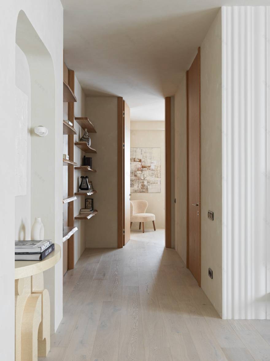 莫斯科简约公寓 | 白色空间的艺术-17