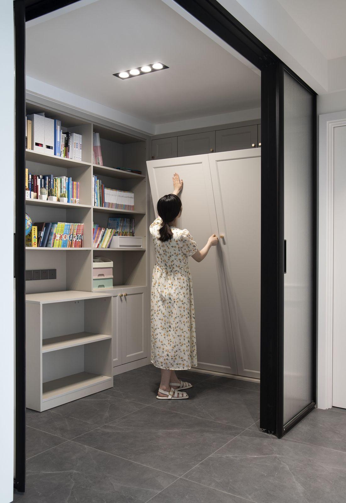 美式风情 98㎡两房变三居巧妙设计-15