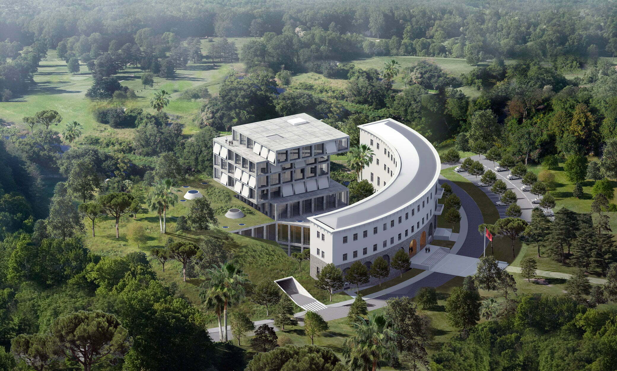 阿尔巴尼亚地拉那最高法院及司法学校-2