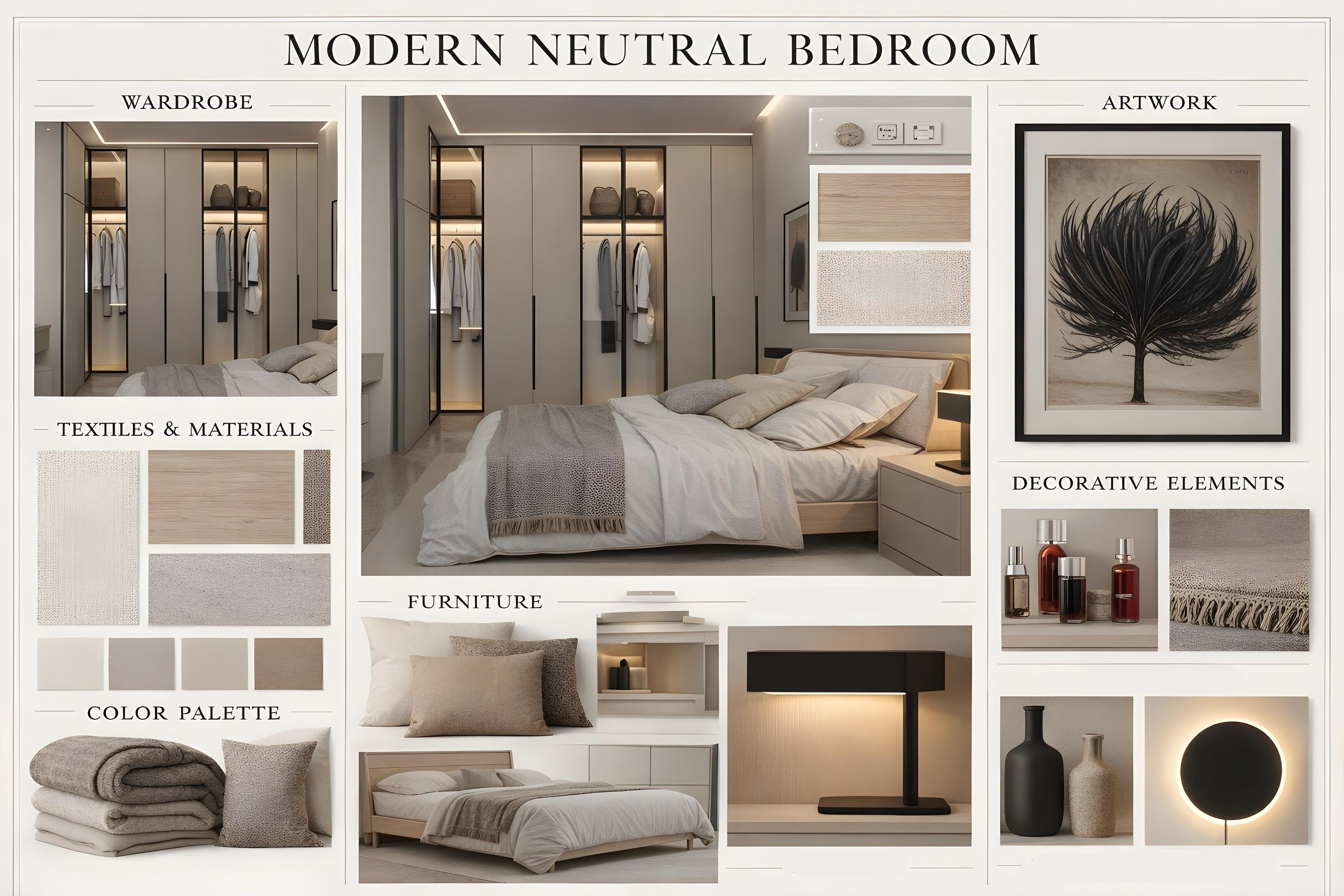 Modern Minimalist bedroom with Scandinavian Influence-14