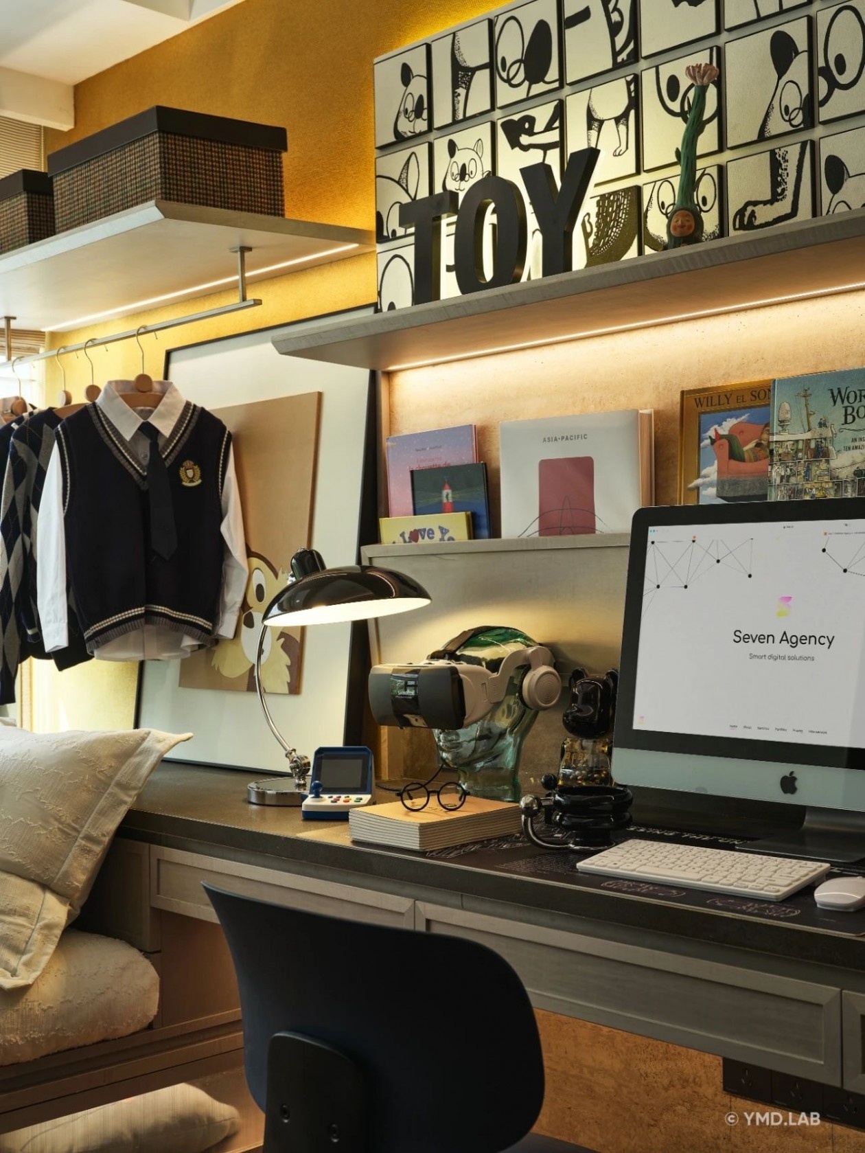 东莞华润旗峰润府120㎡《和‘班味’断交》| 上海岳蒙设计-65