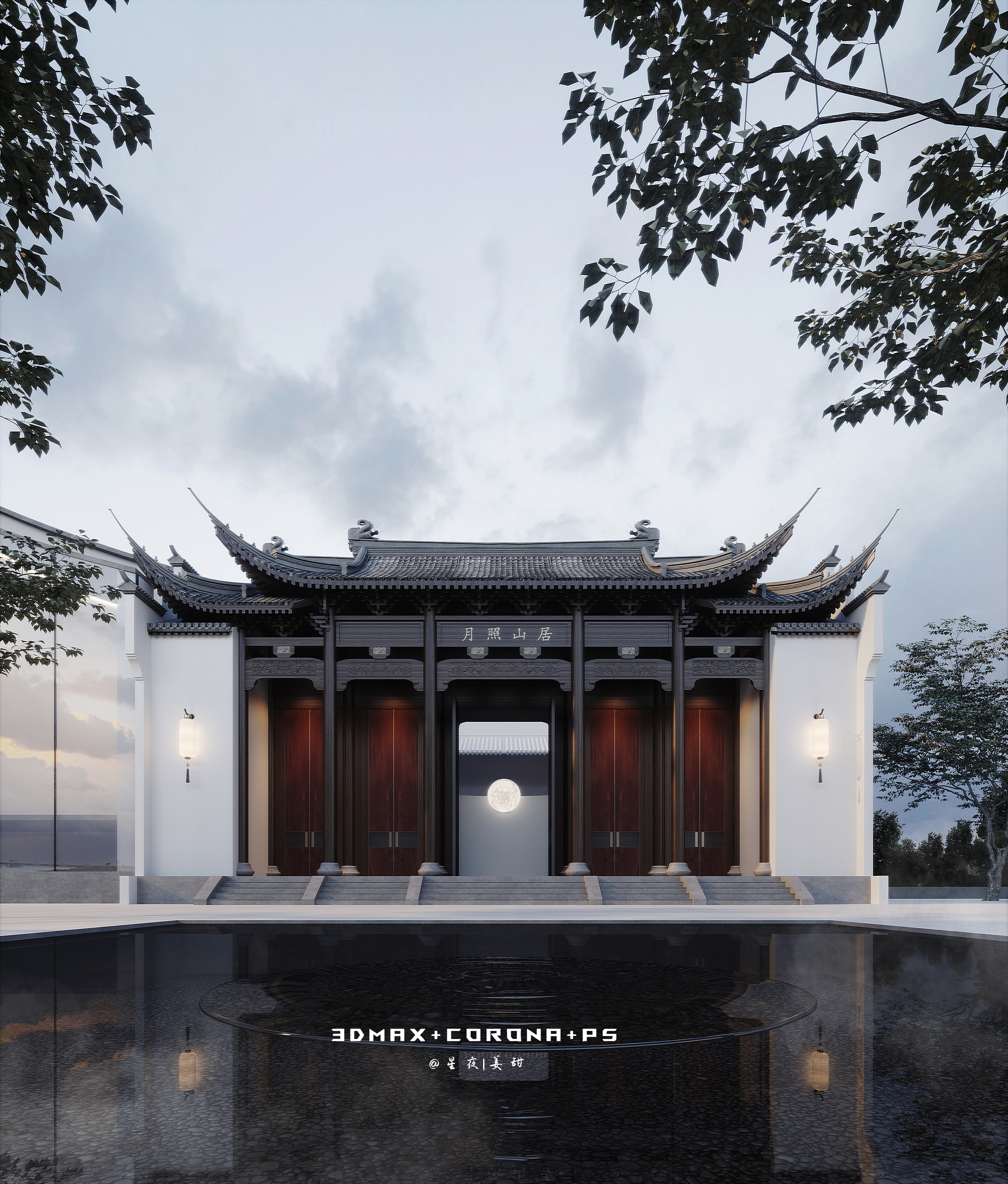 室外透视图设计-2