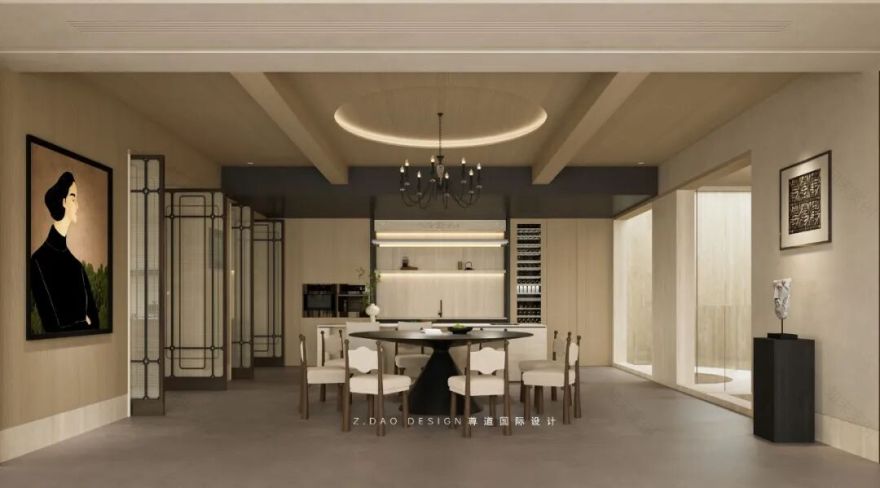 尊道新作|合肥『文一·塘溪津门』1000㎡折衷主义别墅,专治豪宅审美疲劳。-132