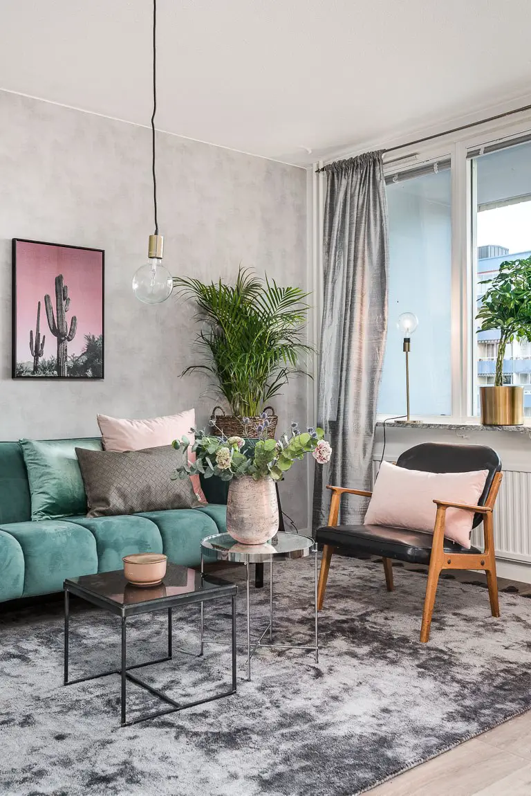 蓝粉之韵 | 经典公寓的温馨变身-2