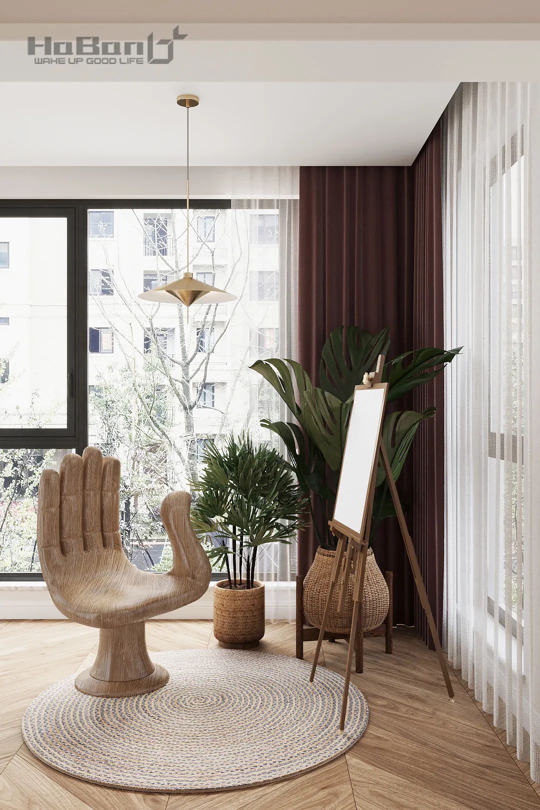 北欧风相马大乘设计案例 | 色彩碰撞为空间注入生命力-12