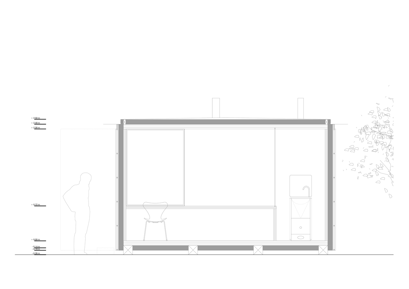 西班牙文化遗址旁的可逆式木钢展馆-64