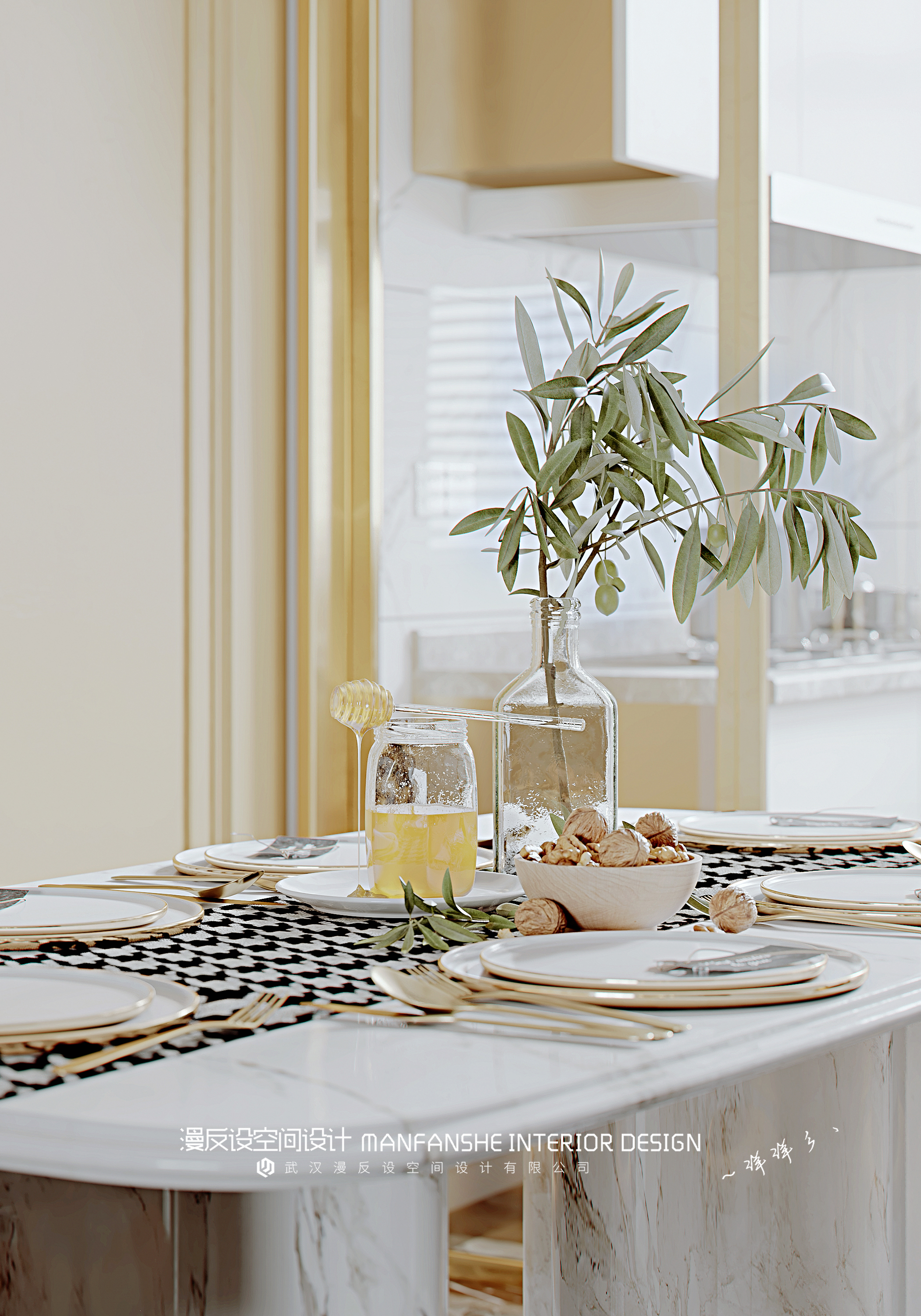 轻奢客餐厅设计，演绎优雅品味-11