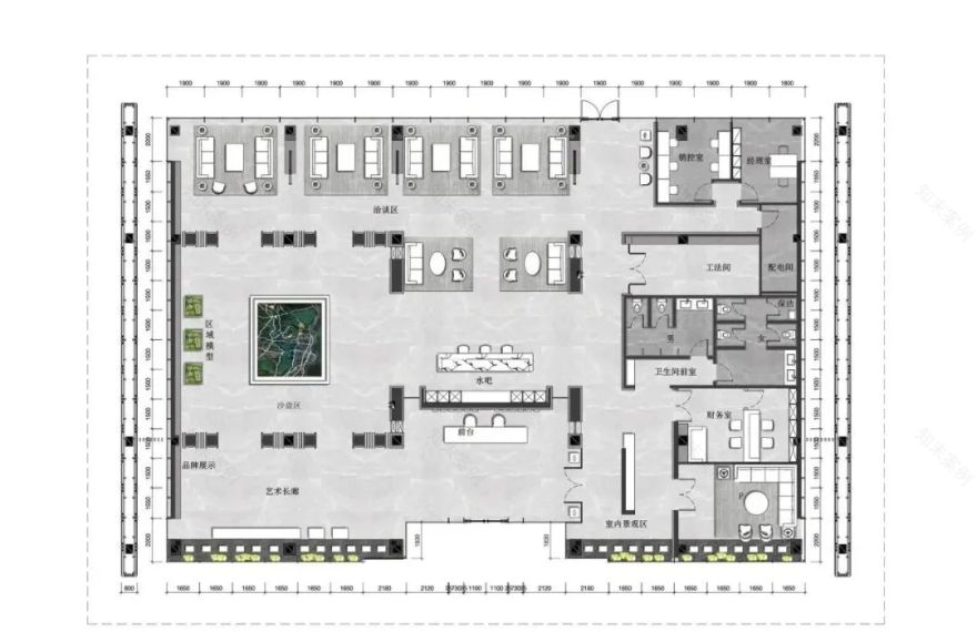 融创南昌·玖玺台销售中心 | 现代简约中的艺术与自然共生-41