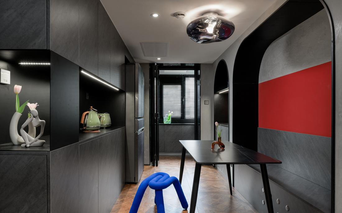 工业风极简温馨小家设计-24