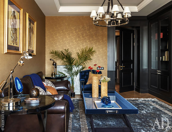 莫斯科秋色豪宅,精致古典内饰-11