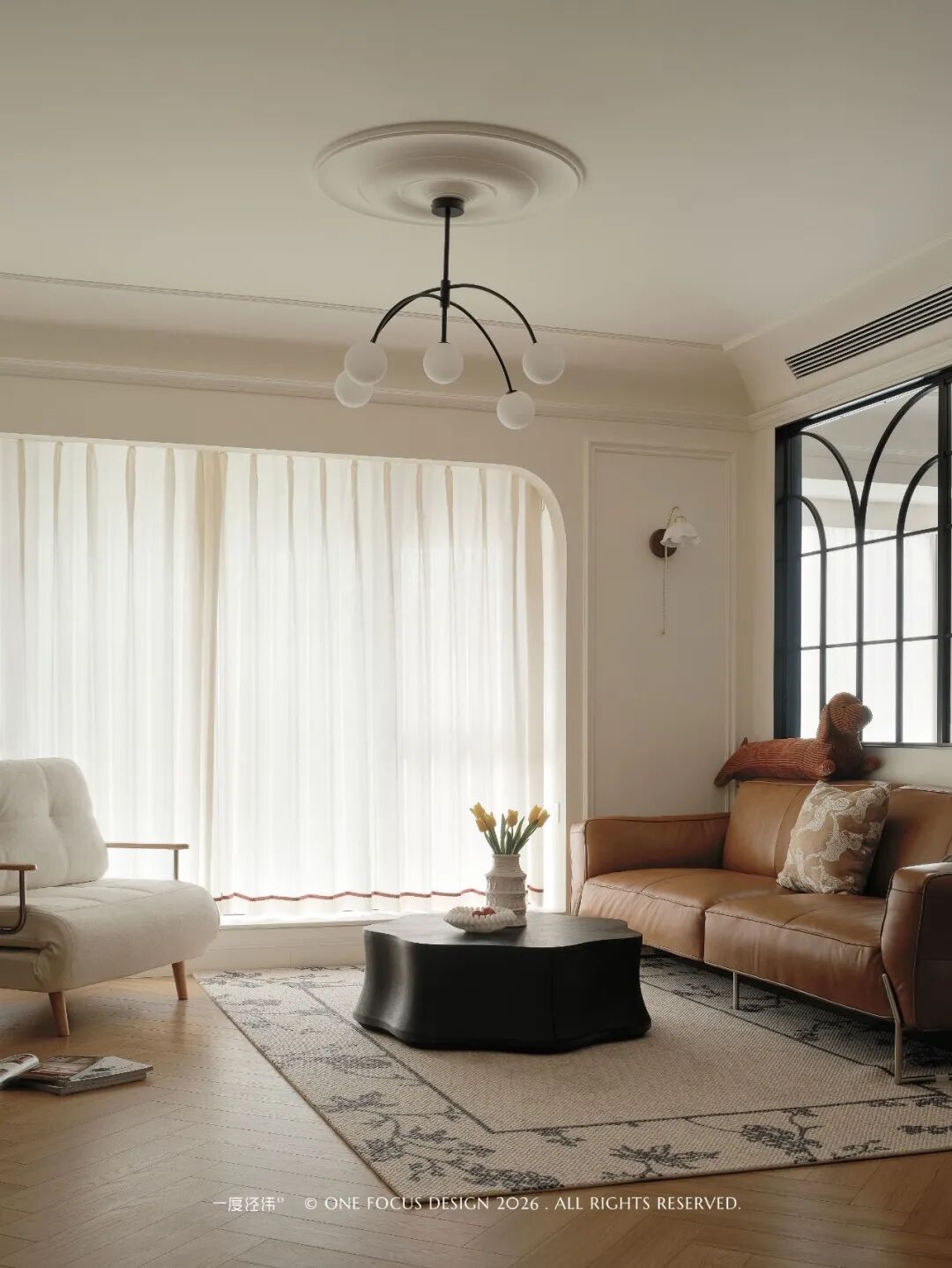 生活家° 轻法式与中古风相融居所改造等多个项目丨One Focus Design 一度经纬°-3