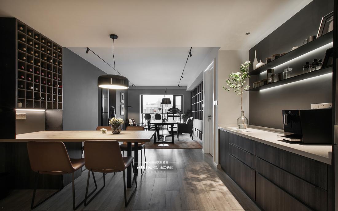 深色理性空间的温馨之家丨欢乐佳园装饰-8
