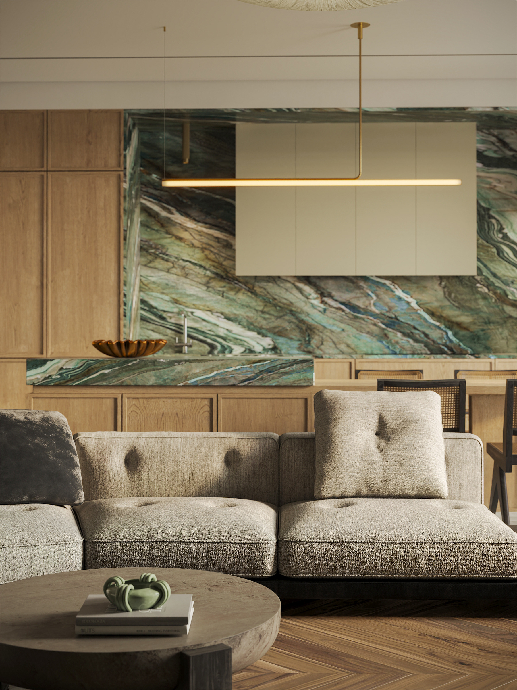 Living room and kitchen / Aura Interiors-14