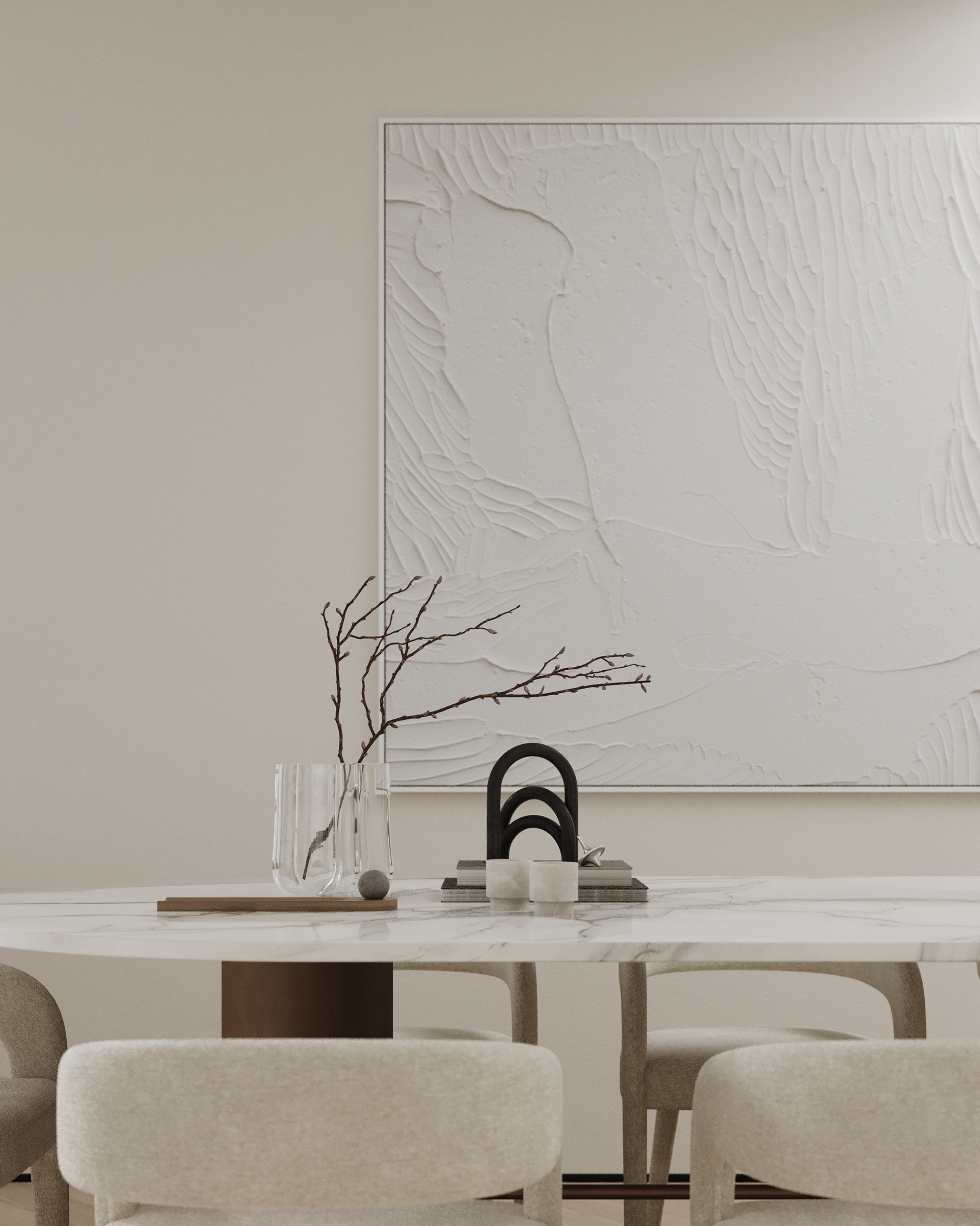 Calm Minimalism（宁静简约风）复式室内可视化项目丨澳大利亚阿德莱德-13