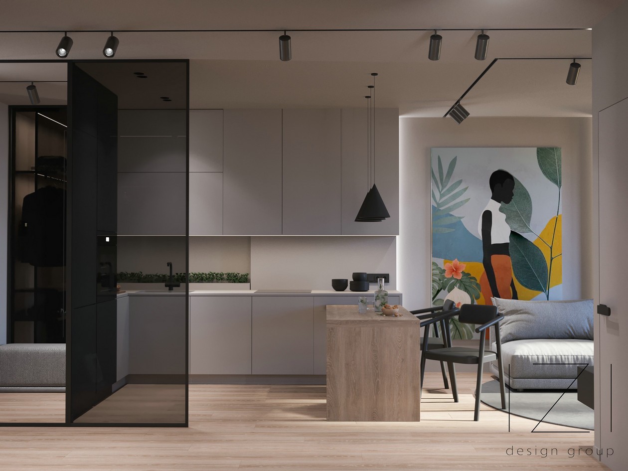 高级色系 现代简约风公寓-6