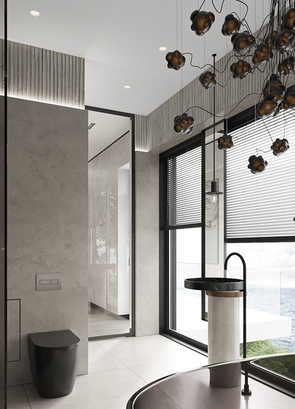 黑白+原木，高级质感别墅 | Katerina Pikhtina-10