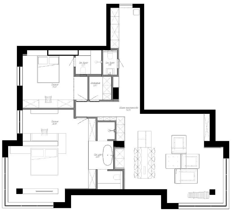 140㎡现代奢宅丨白俄罗斯明斯克丨ZROBIM architects-3