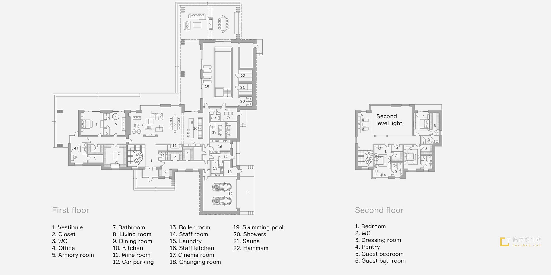 1000平 现代挑空别墅设计！-0