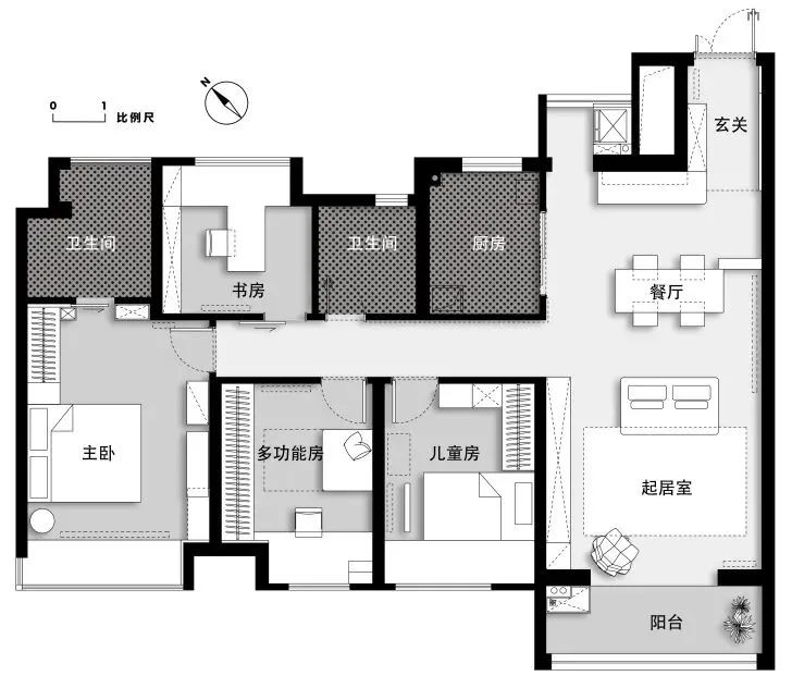 武汉98㎡奶油色家居丨中国武汉丨武汉小小空间事务所-10