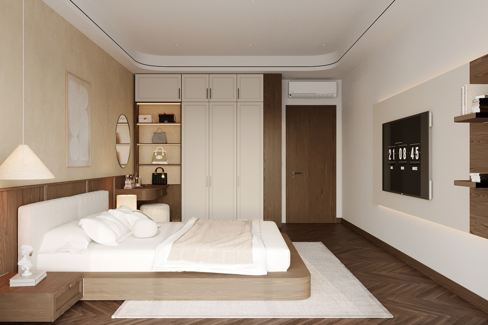 The Warm Balance – Modern Living Space-19