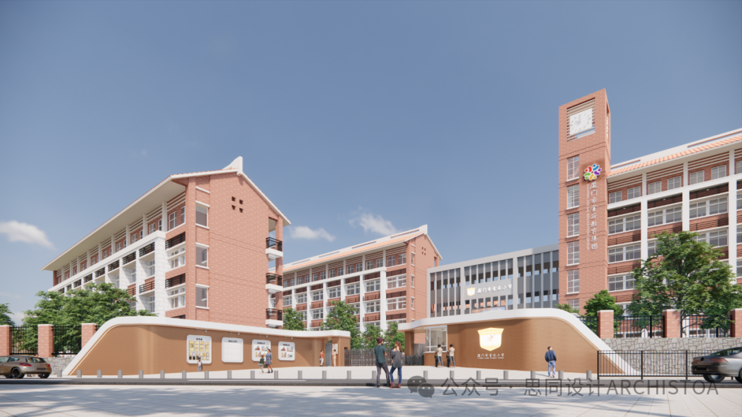思同现场 厦门市金安小学校门改造丨中国厦门丨思同设计-0