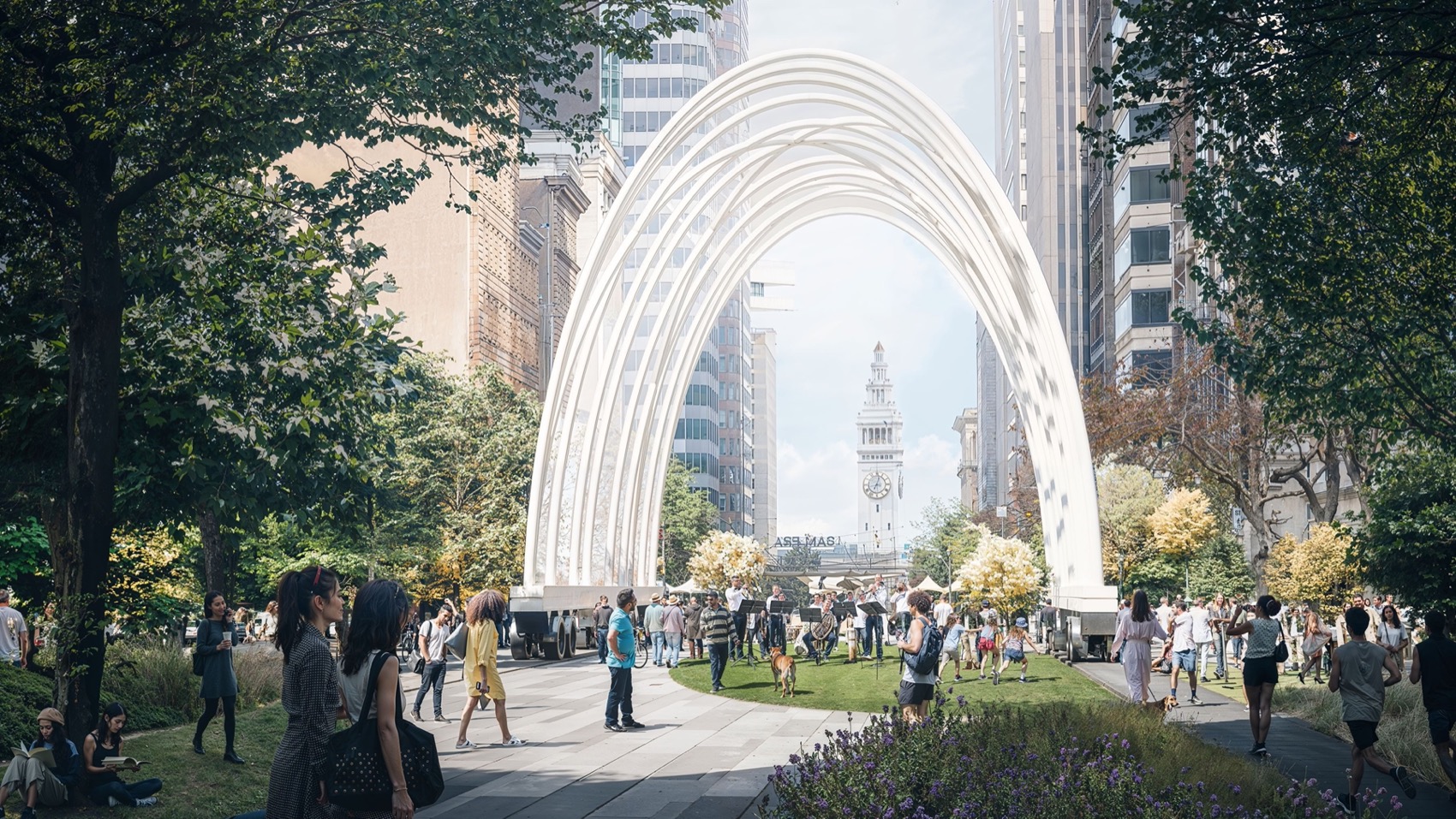 “市场绿道”:Honglin Li团队构想旧金山市中心生态公共走廊丨美国丨Honglin Li团队（成员有Toni Candanedo等）-18