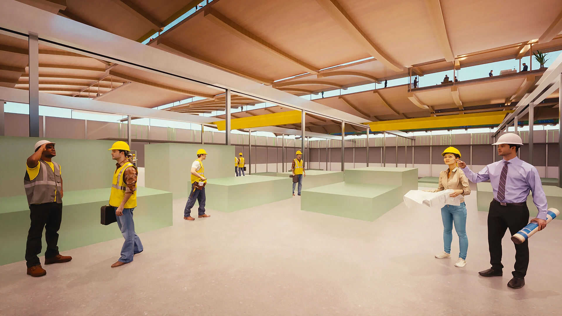 带有办公功能的木制工业大厅丨荷兰丨Btoo-9