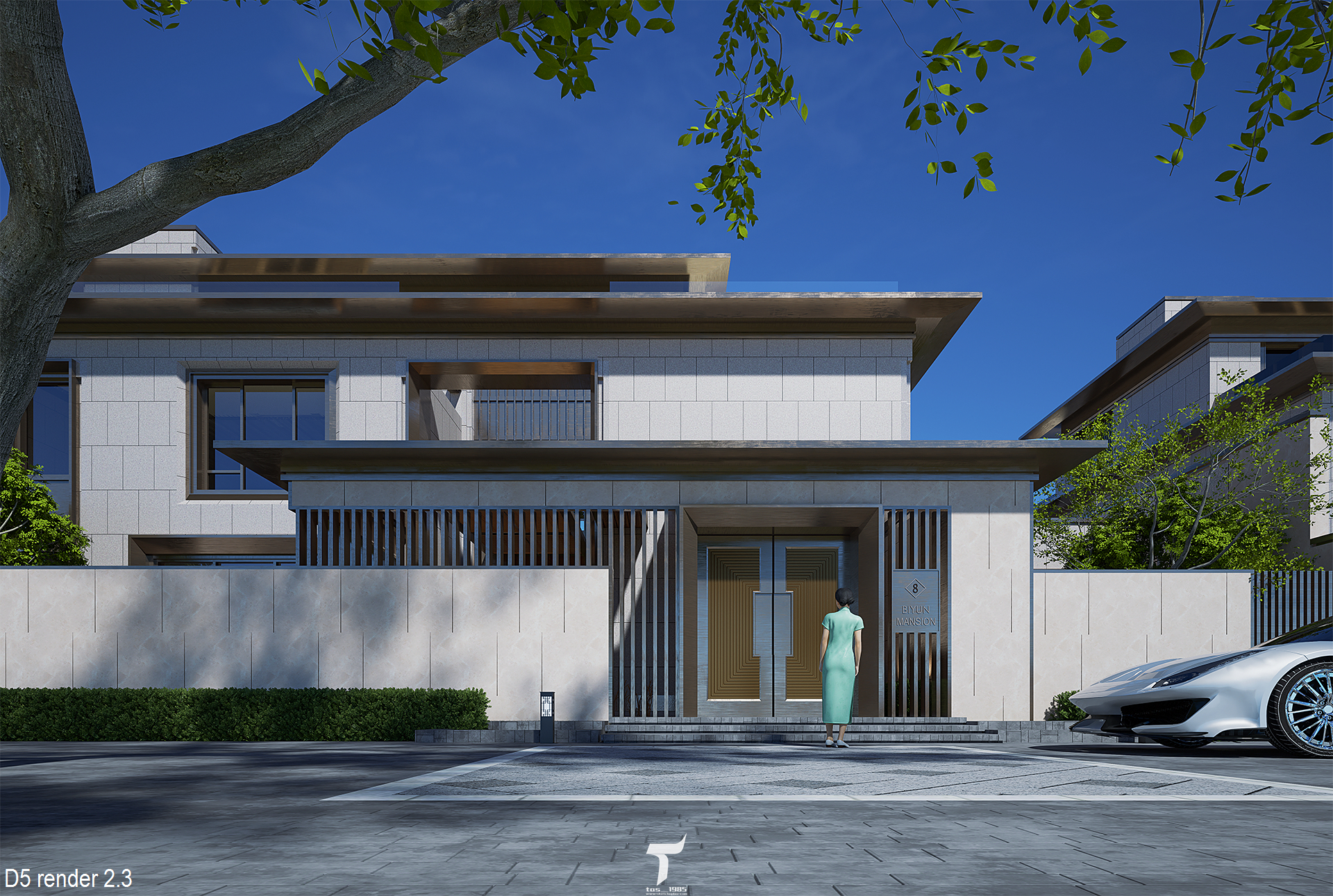 D5渲染器近期室外建筑表现图-9