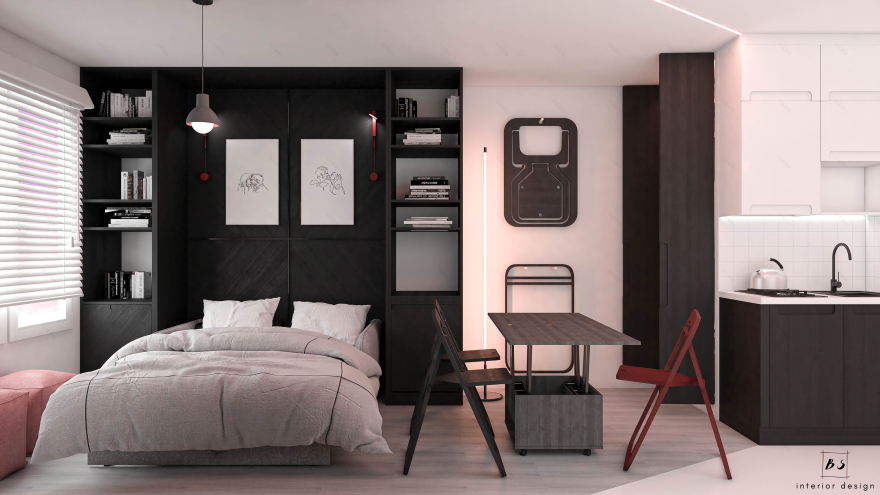 24 sqm Apartment Design in France-9