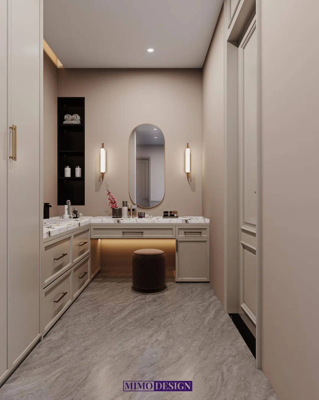 美拉德复古美式风住宅设计-47