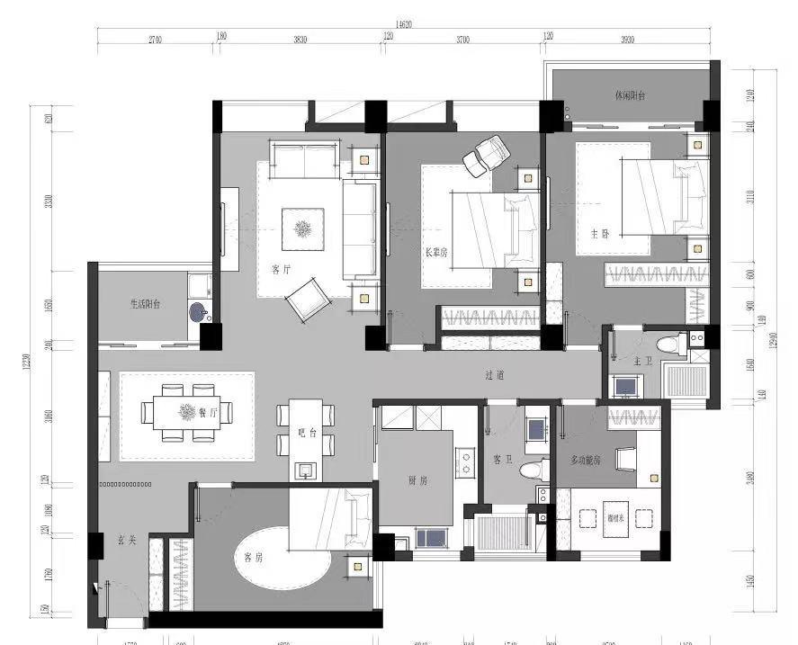 70㎡中式雅居丨沐木-1