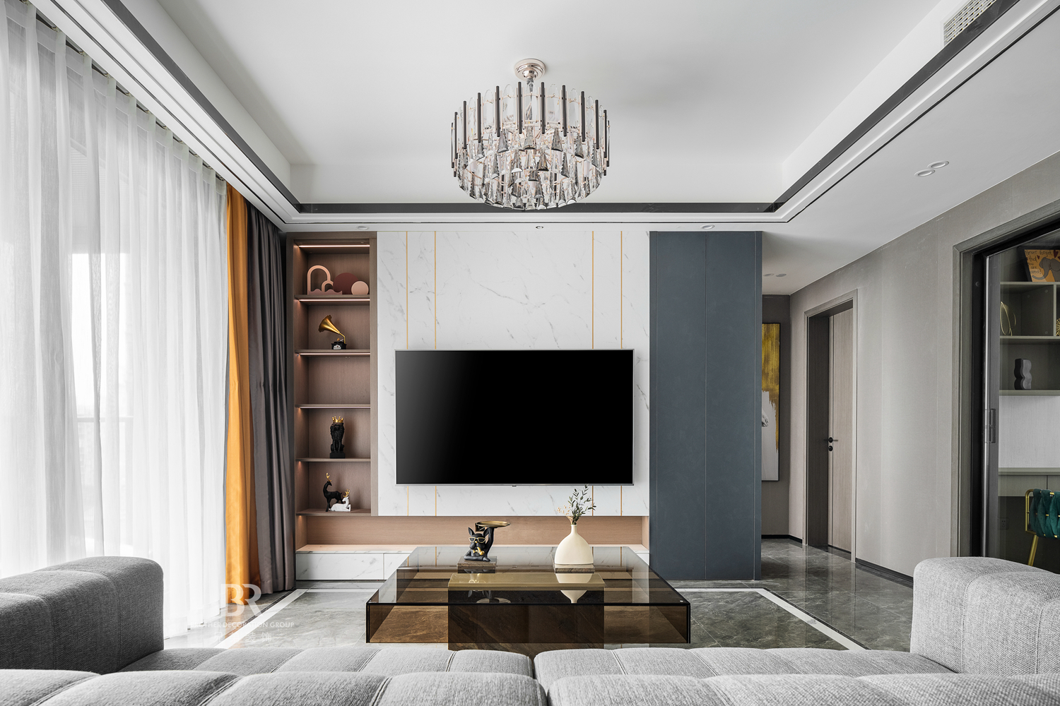 融景城馨园现代轻奢风设计丨兄弟装饰（兄弟装饰全案设计）-10