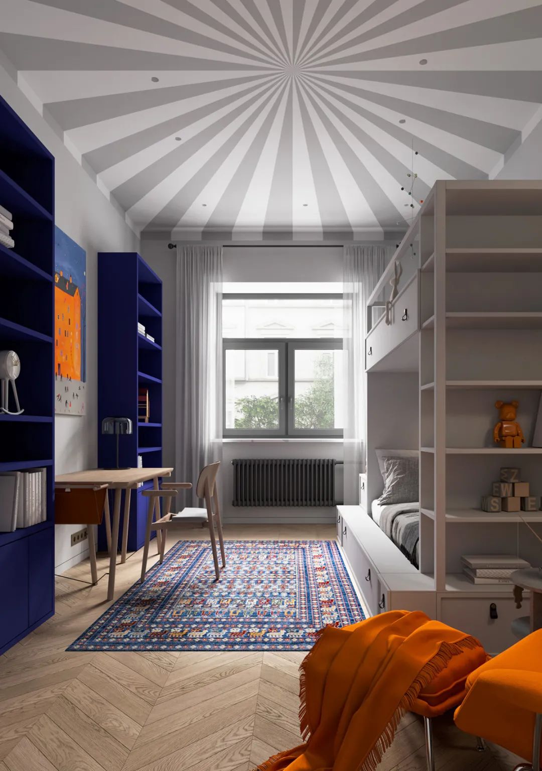 莫斯科 106㎡现代简约家居，融入苏联构成主义风格-79